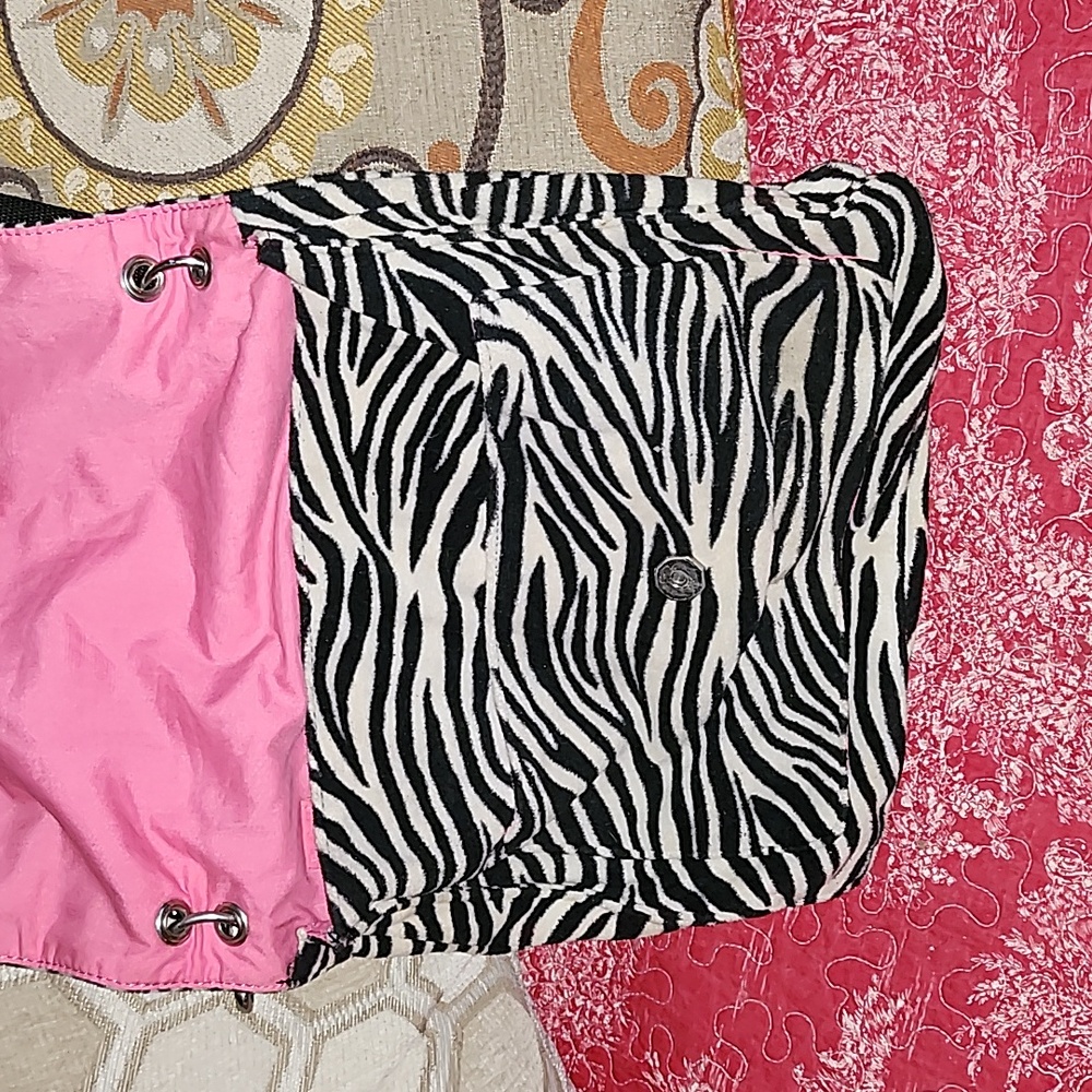 Zebra Print Women's Bag Vintage - Picture 2 of 5